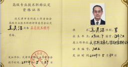 王灵沼高级工程师简介