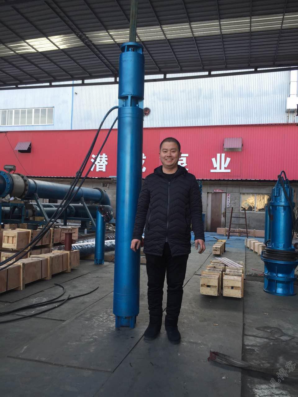 河北邯郸185KW热水深井泵准备发货第5张-潜水电机-潜水电泵-高压潜水电机-天津潜成泵业