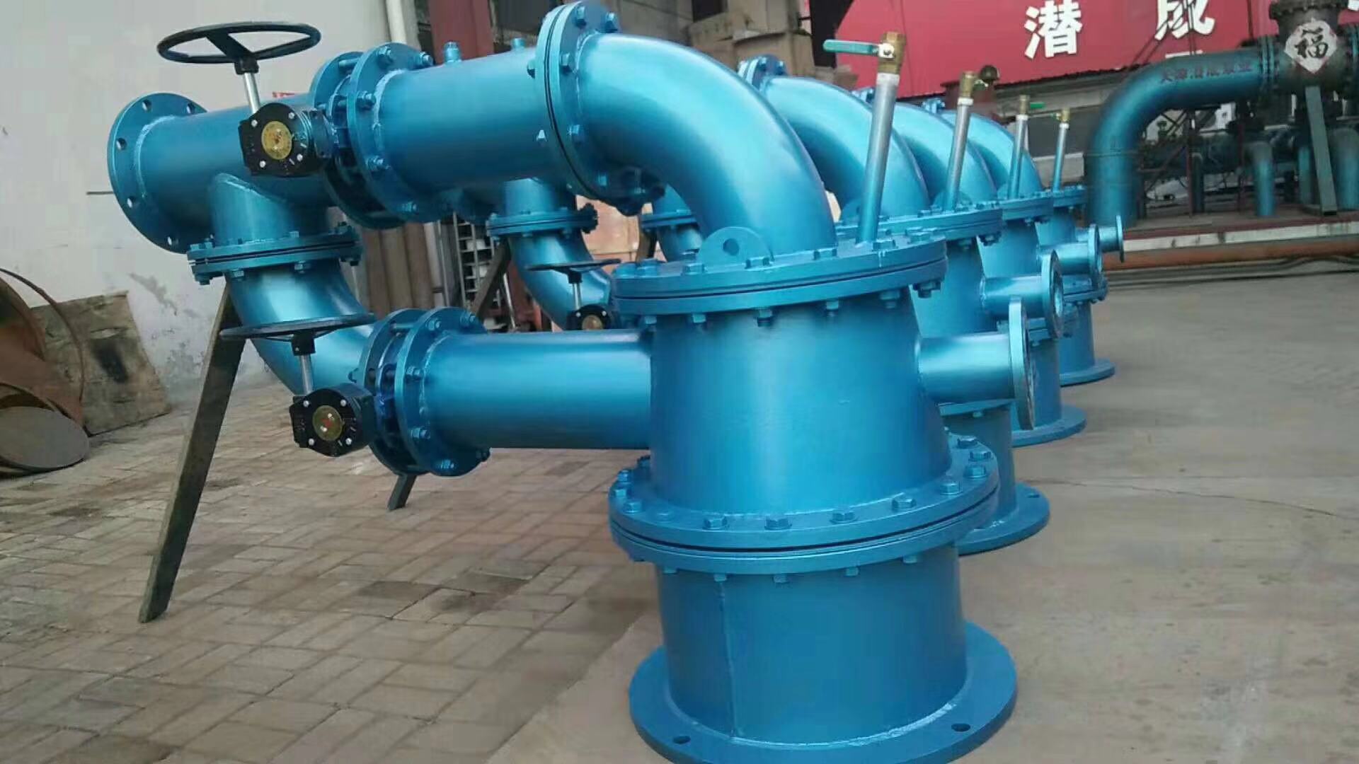 400型地热井井口装置准备现场安装第1张-潜水电机-潜水电泵-高压潜水电机-天津潜成泵业